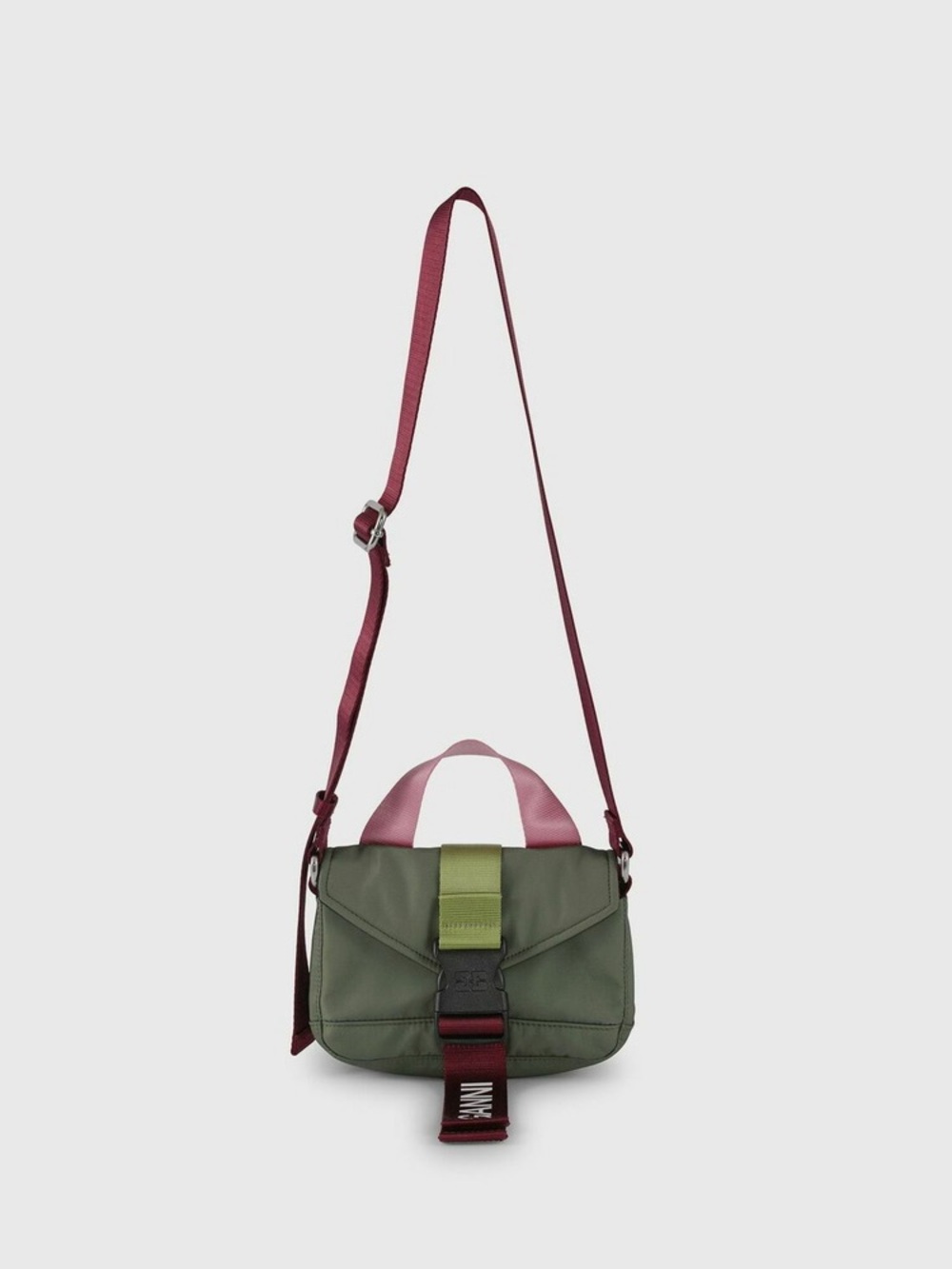 Ganni Recycled tech mini satchel